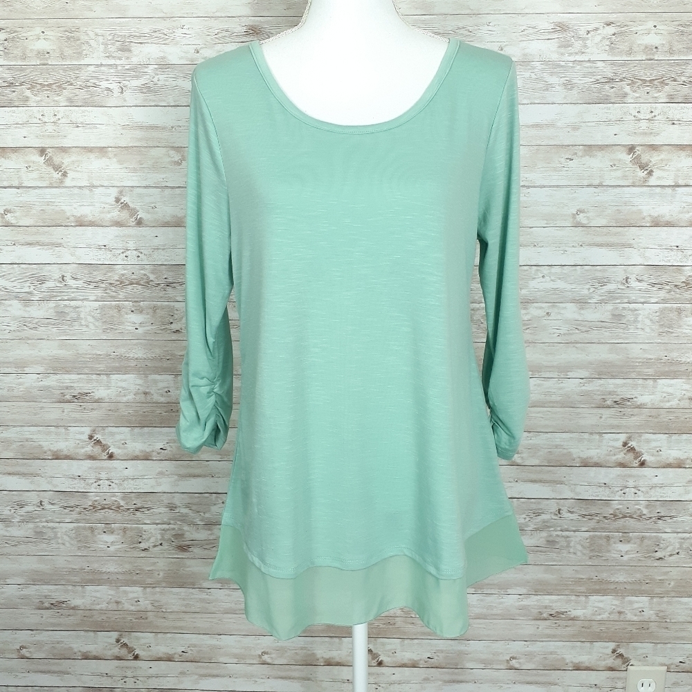 Style & Co Top M Mint Green 482